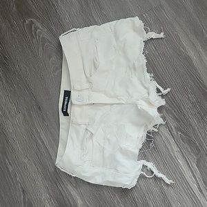 Express White Jean Shorts